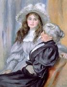 Pierre-Auguste Renoir Portrait of Berthe Morisot and daughter Julie Manet, USA oil painting artist